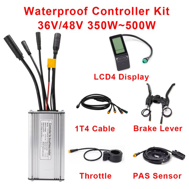 Kontroler rowerowy wodoodporny 48V 500W z złączem XT60 - kompatybilny z wyświetlaczem KT LCD3, LCD4, LCD5 (36V) - Wianko - 6
