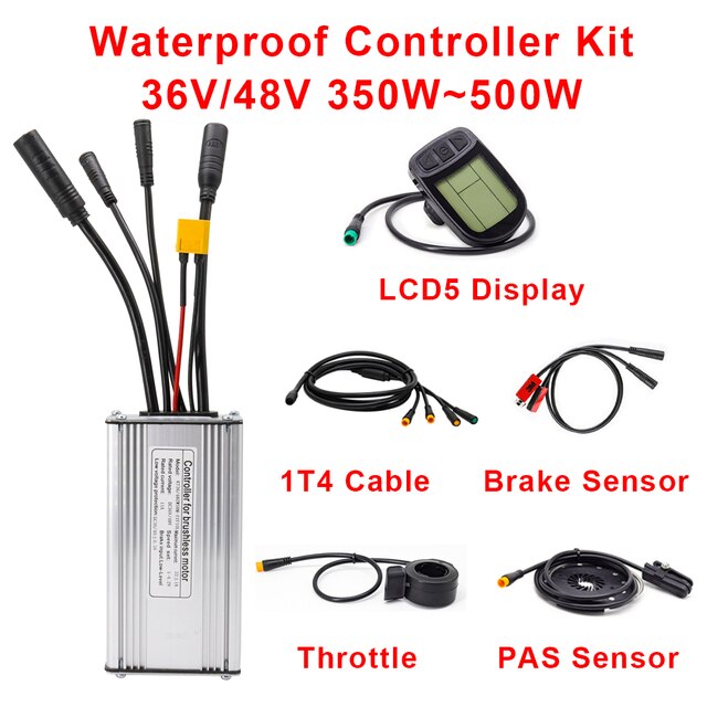Kontroler rowerowy wodoodporny 48V 500W z złączem XT60 - kompatybilny z wyświetlaczem KT LCD3, LCD4, LCD5 (36V) - Wianko - 7
