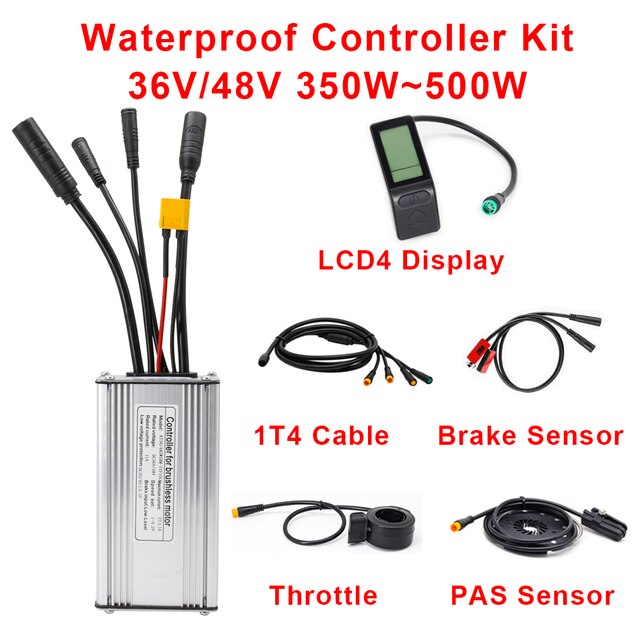 Kontroler rowerowy wodoodporny 48V 500W z złączem XT60 - kompatybilny z wyświetlaczem KT LCD3, LCD4, LCD5 (36V) - Wianko - 5