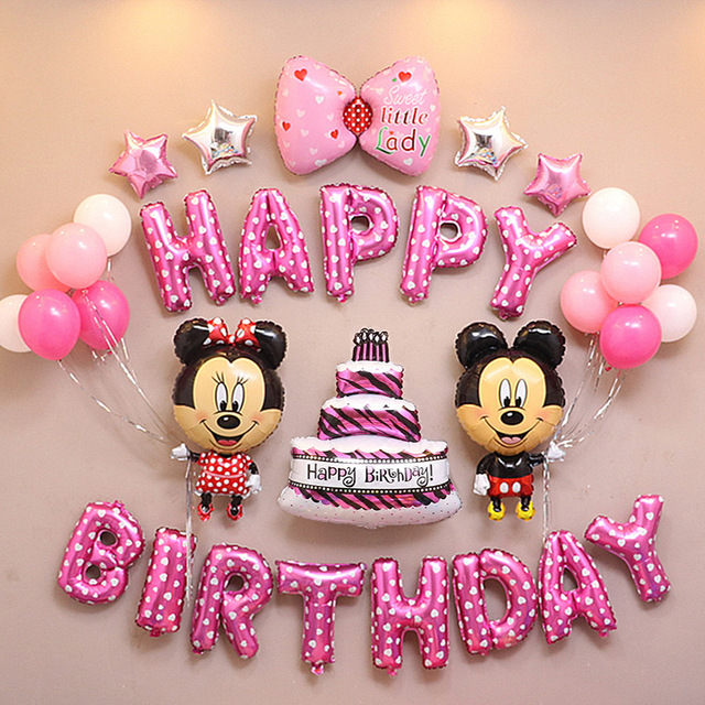 Pakiet balonów urodzinowych Mickey Mouse Party Theme Minnie - chłopiec lub dziewczynka - Wianko - 11