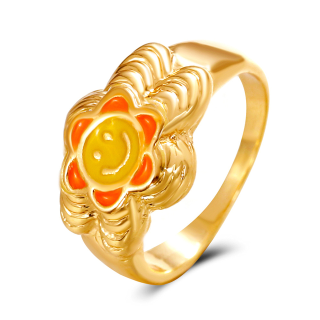 Nowoczesny romantyczny pierścionek serca w stylu geometrycznym dla kobiet - Moda 2021 - Wianko - 5