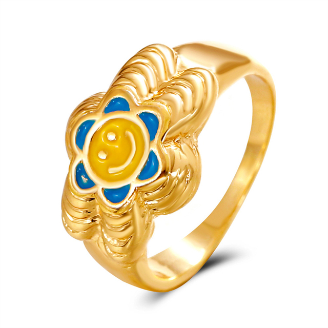 Nowoczesny romantyczny pierścionek serca w stylu geometrycznym dla kobiet - Moda 2021 - Wianko - 3