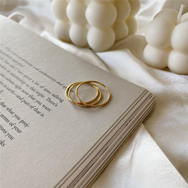 Pierścień Knuckle z 14K złotem wypełniony - biżuteria Boho dla minimalistycznych kobiet - Wianko - 4