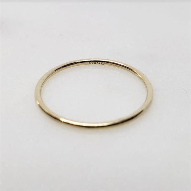 Pierścień Knuckle z 14K złotem wypełniony - biżuteria Boho dla minimalistycznych kobiet - Wianko - 5