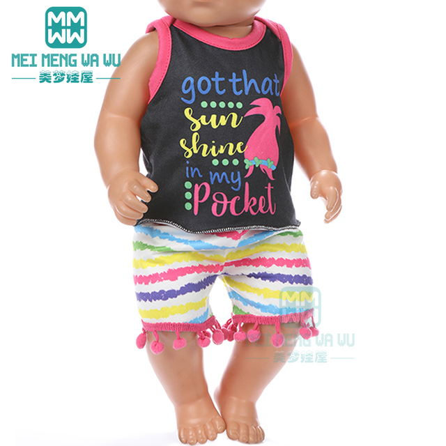 43-45cm Ubrania dla lalki noworodki i amerykańska lalka - strój sportowy - Wianko - 16