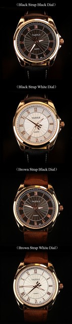 Męski zegarek kwarcowy z różowym złotem - najlepsza marka 2021 - Wianko - 4