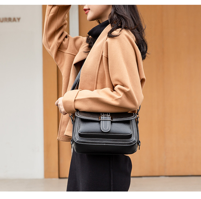 Nowa torba na ramię dla eleganckich kobiet - wysoka jakość, jednolity kolor, luksusowy design, skóra PU - Wianko - 8