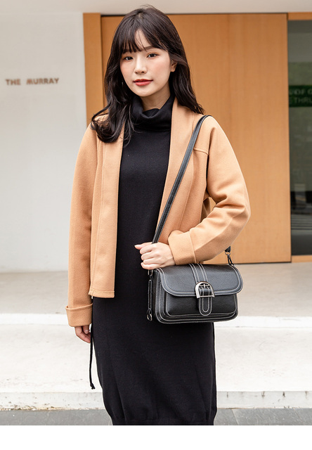 Nowa torba na ramię dla eleganckich kobiet - wysoka jakość, jednolity kolor, luksusowy design, skóra PU - Wianko - 6
