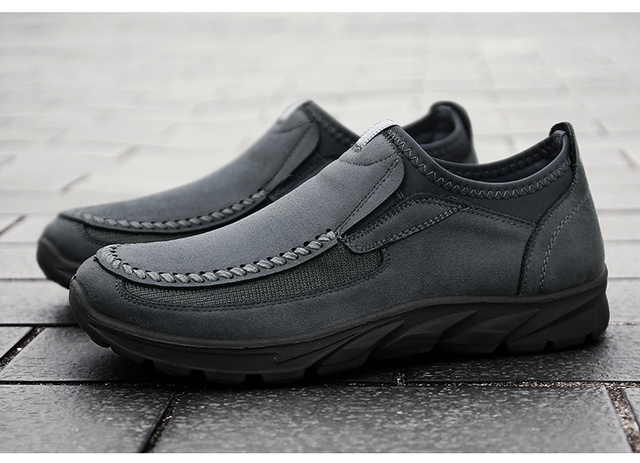 Chunky Sneakers – skórzane buty na co dzień dla mężczyzn, luksusowe i modne, wsuwane, Plus rozmiar - Wianko - 28