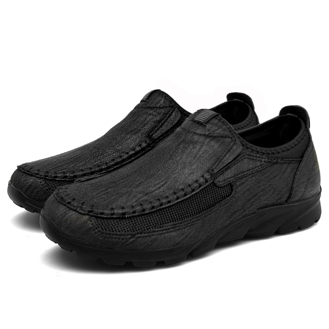 Chunky Sneakers – skórzane buty na co dzień dla mężczyzn, luksusowe i modne, wsuwane, Plus rozmiar - Wianko - 33