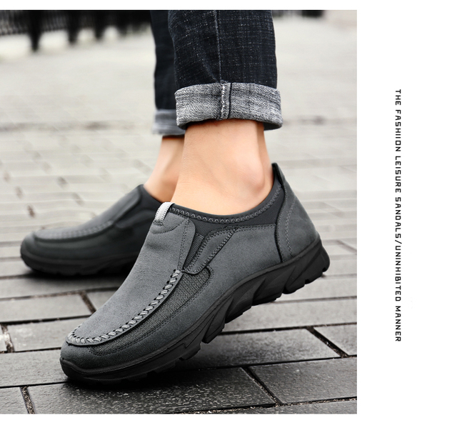 Chunky Sneakers – skórzane buty na co dzień dla mężczyzn, luksusowe i modne, wsuwane, Plus rozmiar - Wianko - 22