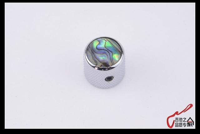 Pokrętło do gitary basowej Abalone, metalowe, 18mm x 18mm x 6.0mm, z kluczem imbusowym (#1254) - Wianko - 3