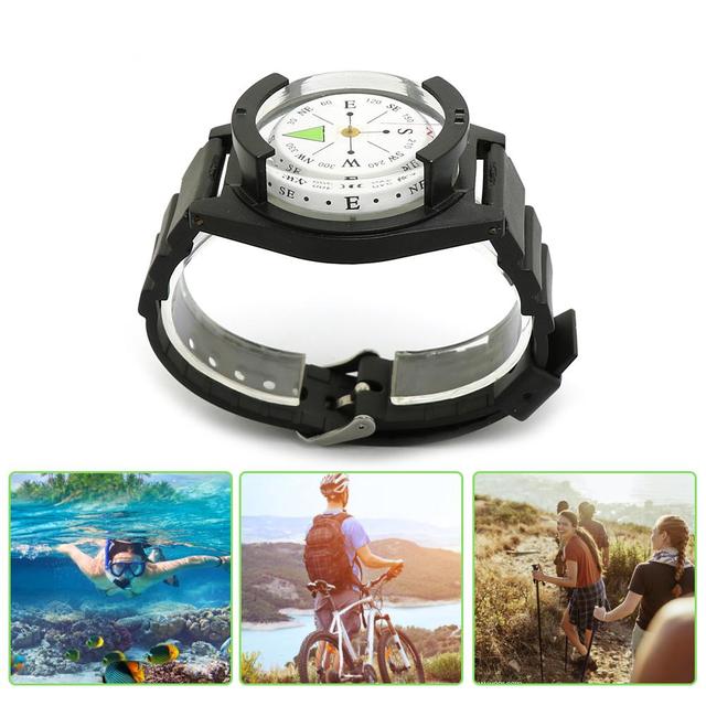 Wodoodporny kompas na rękę do outdooru, nurkowania i rowerowania z wysoką precyzją - Wianko - 10