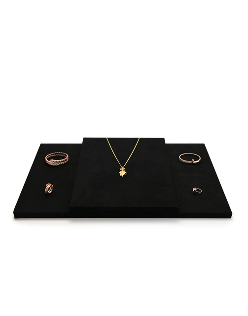 Czarny wyświetlacz biżuterii FANXI - stojak na kolczyki i naszyjniki, manekin do prezentacji biżuterii - Wianko - 11
