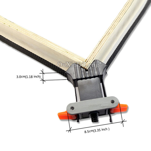 Wiązania pasa zacisk szybkie regulowane zapina opaska dł. 4m z kątowym klipem i rękojeścią TPR - narzędzie do drewna KF902 - Wianko - 3