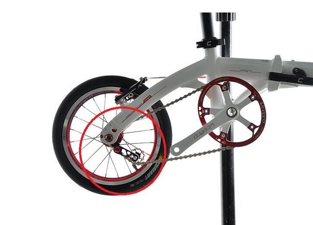 Składany rower LITEPRO 412 z adapterem do regulacji napięcia łańcucha - BMX, części i akcesoria - Wianko - 4