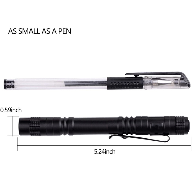 Nowy przenośny mini światło penlight z podświetleniem LED AAA wodoodporne, do polowania, naprawy, kempingu - Wianko - 11