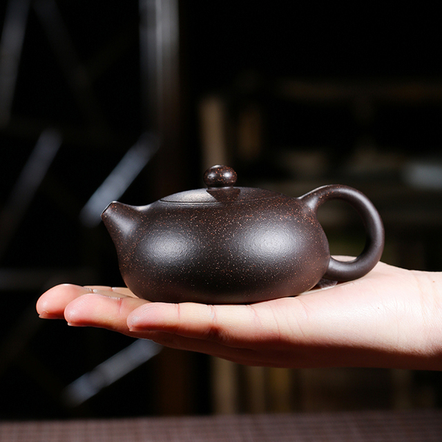 Ręcznie wykonany chiński dzbanek do herbaty Xishi z garncarskiej gliny purpurowej Yixing, 150 ml - Wianko - 5