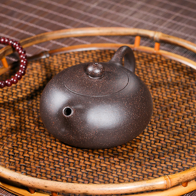 Ręcznie wykonany chiński dzbanek do herbaty Xishi z garncarskiej gliny purpurowej Yixing, 150 ml - Wianko - 4