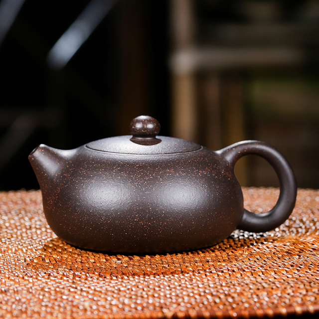 Ręcznie wykonany chiński dzbanek do herbaty Xishi z garncarskiej gliny purpurowej Yixing, 150 ml - Wianko - 3