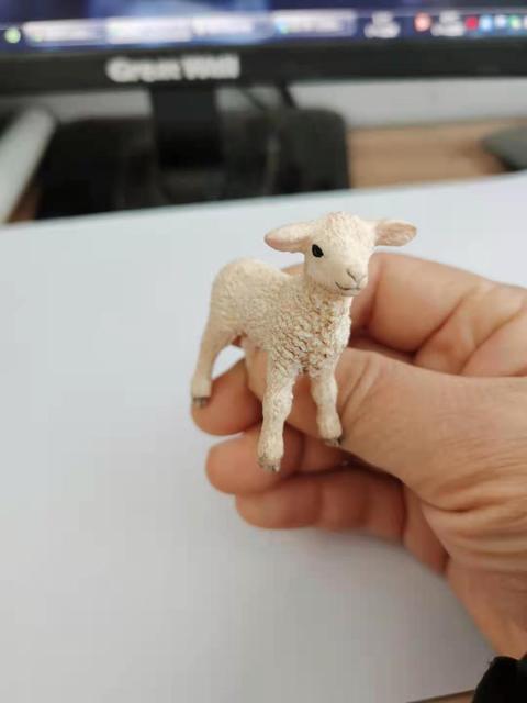 5cm PVC modele owiec jagnięcych - figurki zwierząt gospodarskich, zabawki i prezenty - Wianko - 5