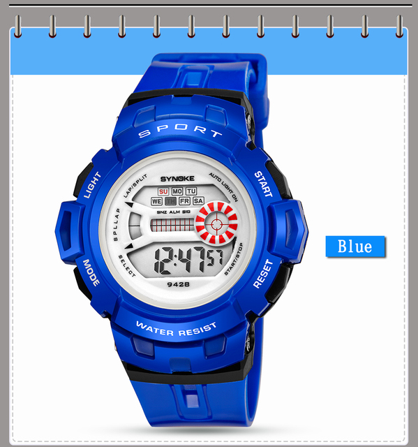 SYNOKE cyfrowy zegarek młodzieżowy LED Luminous 30M wodoodporny, dla studenta - Relogio - Wianko - 18
