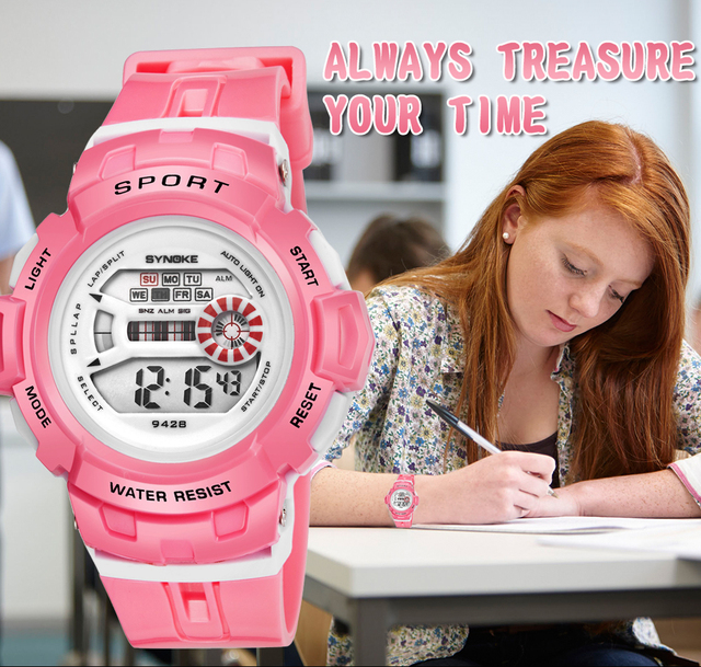 SYNOKE cyfrowy zegarek młodzieżowy LED Luminous 30M wodoodporny, dla studenta - Relogio - Wianko - 11
