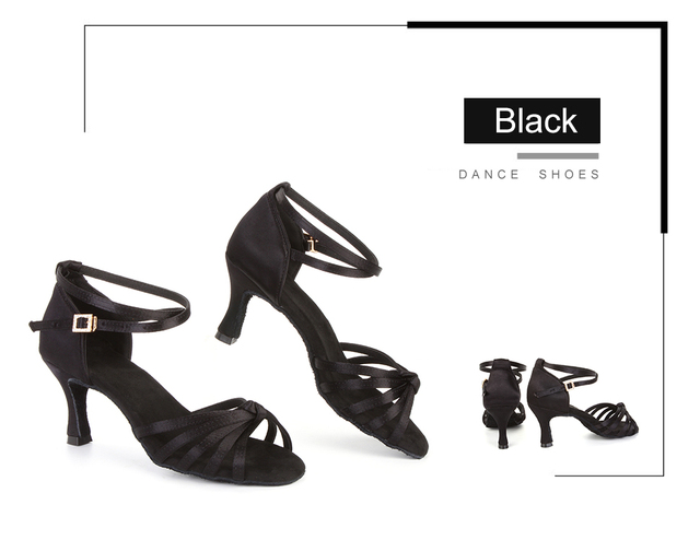 Buty do tańca dla kobiet: Sandały Salsa Tango z wysoką jakością jedwabiu i miękką podeszwą (obcas 5/7cm) - Wianko - 10