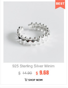 Pierścień 925 Sterling Silver z geometrią, luksusową fakturą i regulacją dla kobiet na ślub 2021 - Wianko - 4