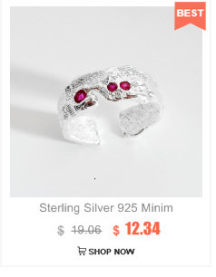 Pierścień 925 Sterling Silver z geometrią, luksusową fakturą i regulacją dla kobiet na ślub 2021 - Wianko - 6