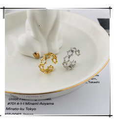Pierścień 925 Sterling Silver z geometrią, luksusową fakturą i regulacją dla kobiet na ślub 2021 - Wianko - 29