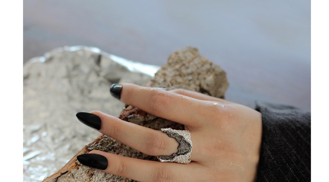 Pierścień 925 Sterling Silver z geometrią, luksusową fakturą i regulacją dla kobiet na ślub 2021 - Wianko - 16