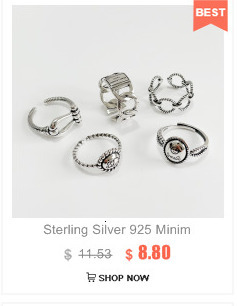 Pierścień 925 Sterling Silver z geometrią, luksusową fakturą i regulacją dla kobiet na ślub 2021 - Wianko - 3