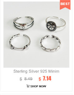 Pierścień 925 Sterling Silver z geometrią, luksusową fakturą i regulacją dla kobiet na ślub 2021 - Wianko - 2