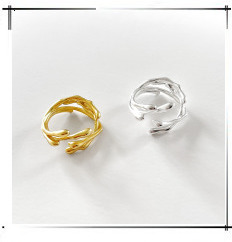 Pierścień 925 Sterling Silver z geometrią, luksusową fakturą i regulacją dla kobiet na ślub 2021 - Wianko - 34