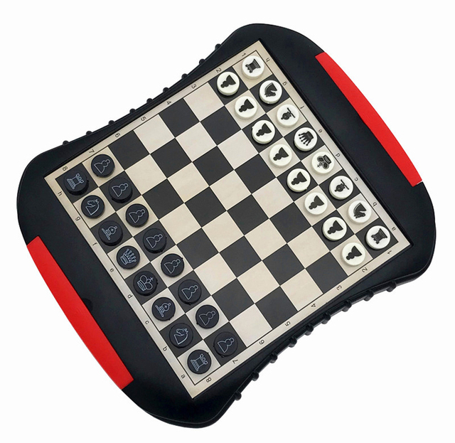 Zestaw szachowy przenośny z magnetyczną szufladą - ABS i magnesowe szachy dla dzieci - Wianko - 7