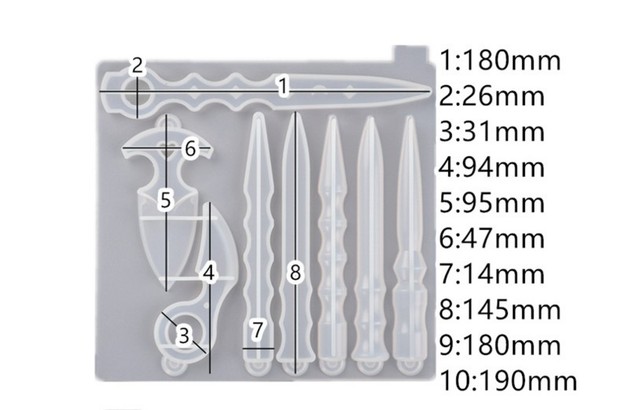 Sztylet DIY z formą UV do biżuterii z żywicy - narzędzia i formy do biżuterii epoksydowej - Wianko - 2