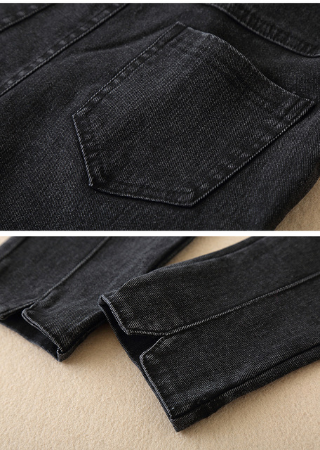 Wysokiej talii jeansy ciążowe ołówkowe dla kobiet w ciąży - moda na wiosnę i jesień - Wianko - 13