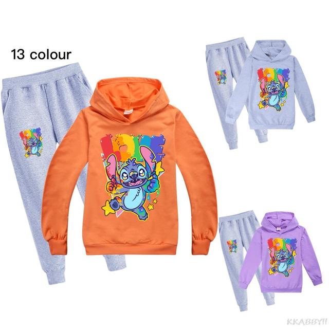 Disney Stitch zestaw ubrań dla dzieci - nowe kostiumy, bluzy, spodnie - Wianko - 7