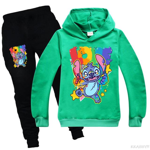 Disney Stitch zestaw ubrań dla dzieci - nowe kostiumy, bluzy, spodnie - Wianko - 6