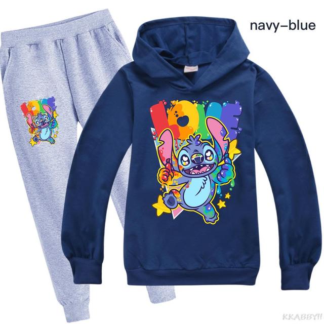 Disney Stitch zestaw ubrań dla dzieci - nowe kostiumy, bluzy, spodnie - Wianko - 8