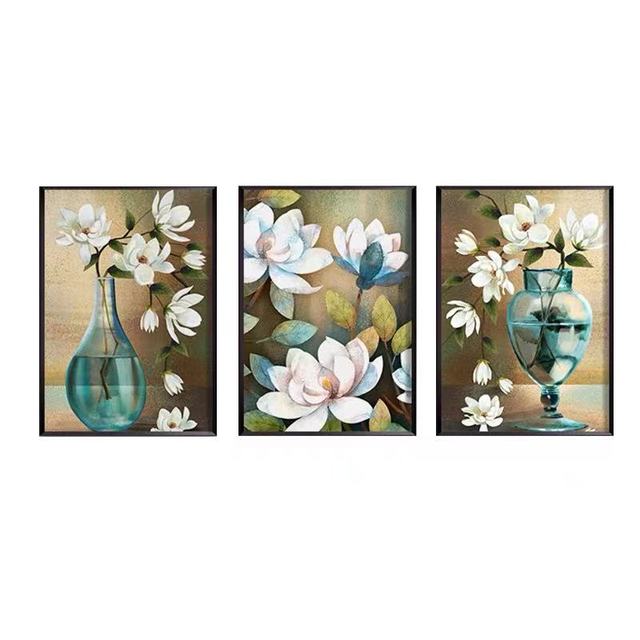 Amerykański plakat kwiatowy - elegancka sofa do salonu, idealna dekoracja ściany i jadalni - Wianko - 8