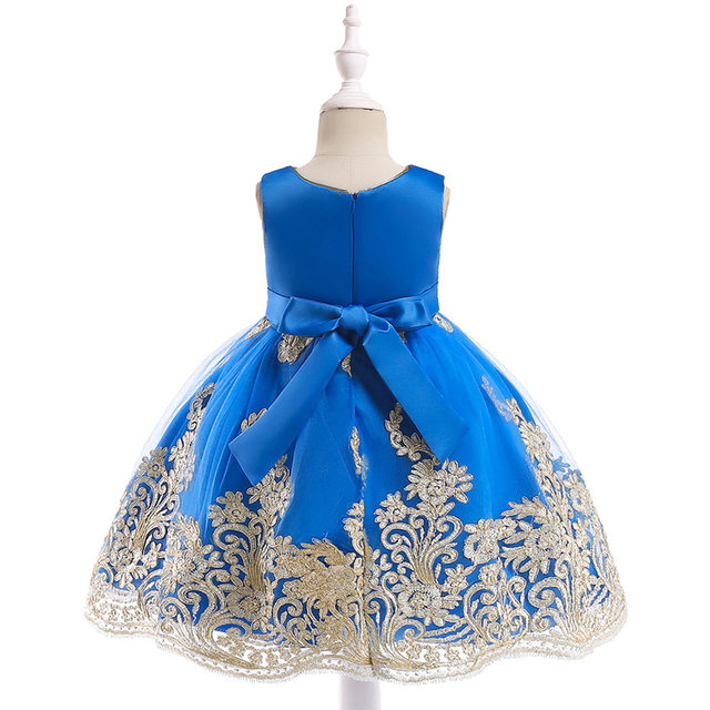 Ręcznie haftowana sukienka Princess Dress dla dziewczynek 3-10 lat - Wianko - 7
