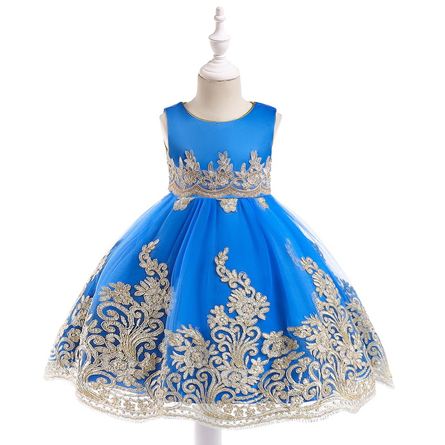 Ręcznie haftowana sukienka Princess Dress dla dziewczynek 3-10 lat - Wianko - 6