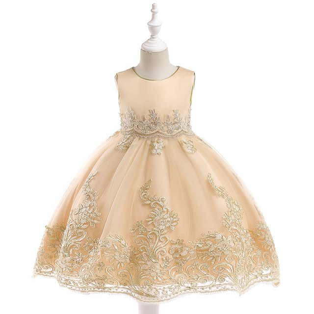 Ręcznie haftowana sukienka Princess Dress dla dziewczynek 3-10 lat - Wianko - 4