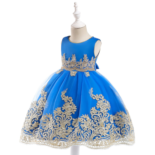 Ręcznie haftowana sukienka Princess Dress dla dziewczynek 3-10 lat - Wianko - 8