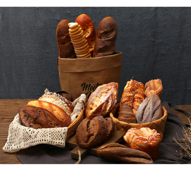 Miękki model chleba - ozdoba do zabawy dzieci w piekarnię i kuchnię, pączki symulacja - Wianko - 6