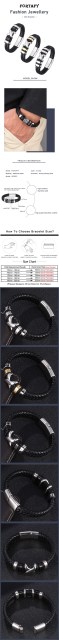 Pleciona krzyż skórzana bransoletka męska z czarnym zegarkiem vintage SP0963 - Wianko - 4