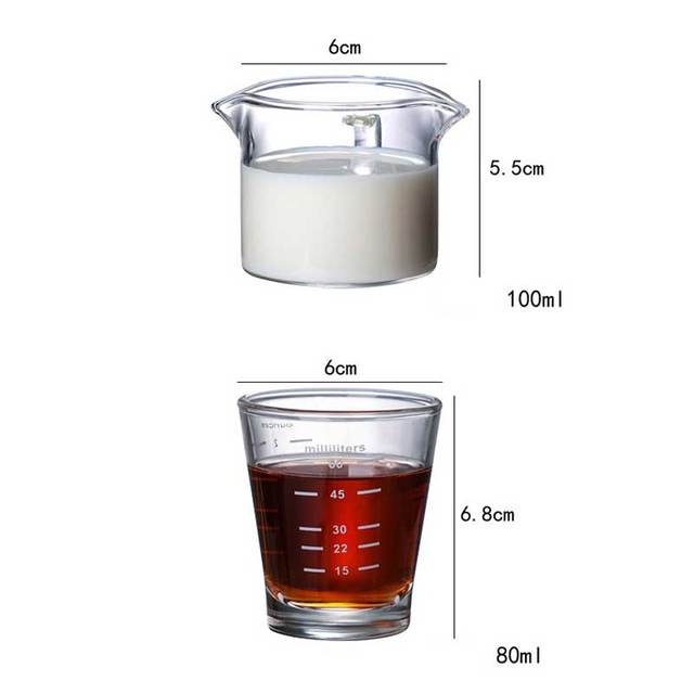 Żaroodporna szklana szklanka do kawy Espresso 80/100ml - Wianko - 2