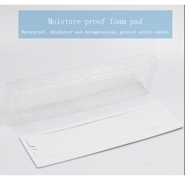 Pudełko do przechowywania wody typu Siamese 86 w czterech częściach, przezroczyste, ochronne przed zachlapaniem, do łazienki - Wianko - 10